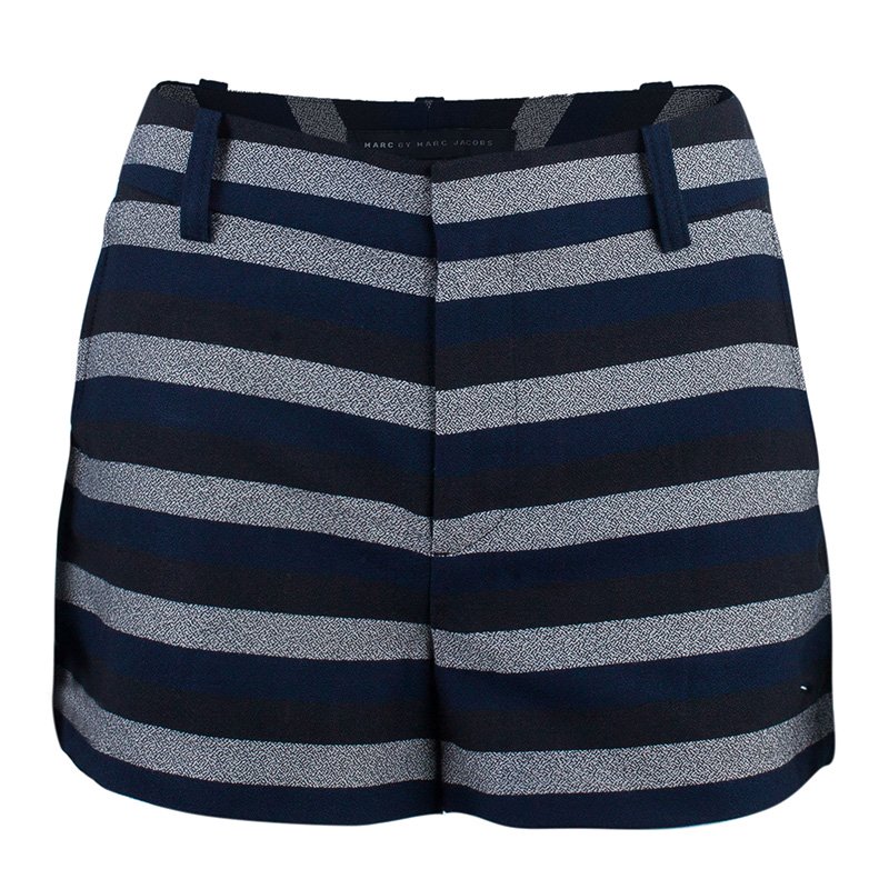 Pre Owned Marc by Marc Jacobs Striped Shorts M