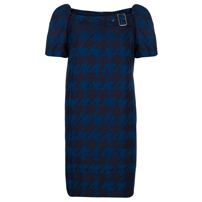 Marc by Marc Jacobs Blue Houndstooth Dress L