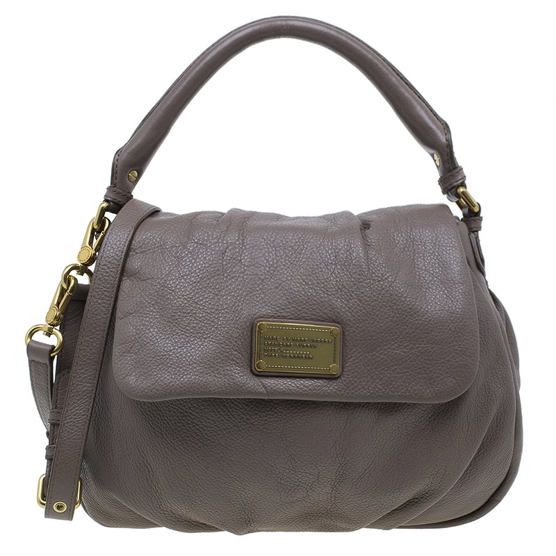 Pre Owned Marc by Marc Jacobs Beige Leather Classic Q Lil Ukita Satchel