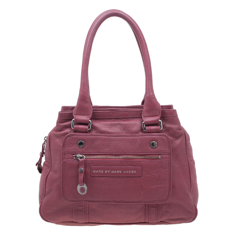 مملوكة مسبقًا حقيبة يد مارك باي ما رك جاكوبس جوريه جلد سوفتي  حمراء