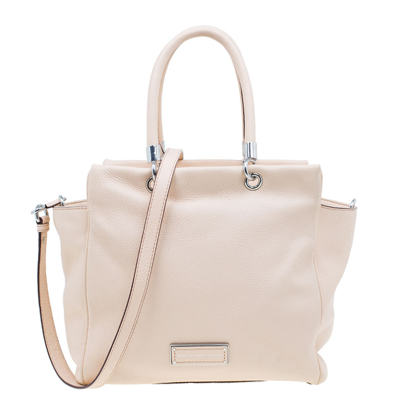 Pre Owned Marc by Marc Jacobs Nude Leather Bentley Too Hot To Handle Tote