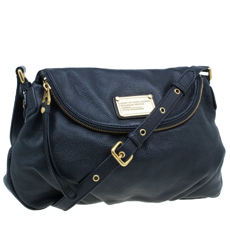 Marc By Jacobs Black Leather Classic Q Natasha Crossbody Bag