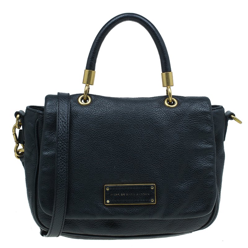 Pre Owned Marc by Marc Jacobs Black Leather Too Hot To Handle Shoulder Bag