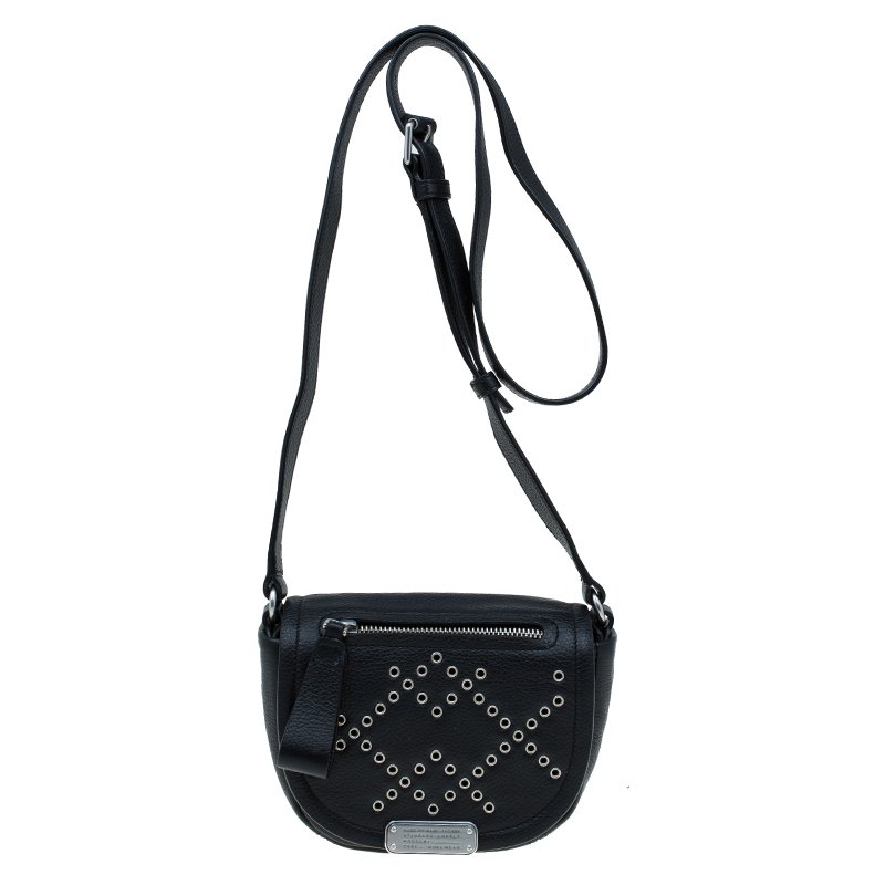 Pre Owned Marc by Marc Jacobs Black Leather Luna Novelty Crossbody Bag