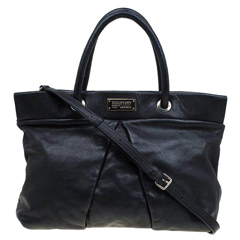 Pre Owned Marc by Marc Jacobs Black Leather Marchive Tote