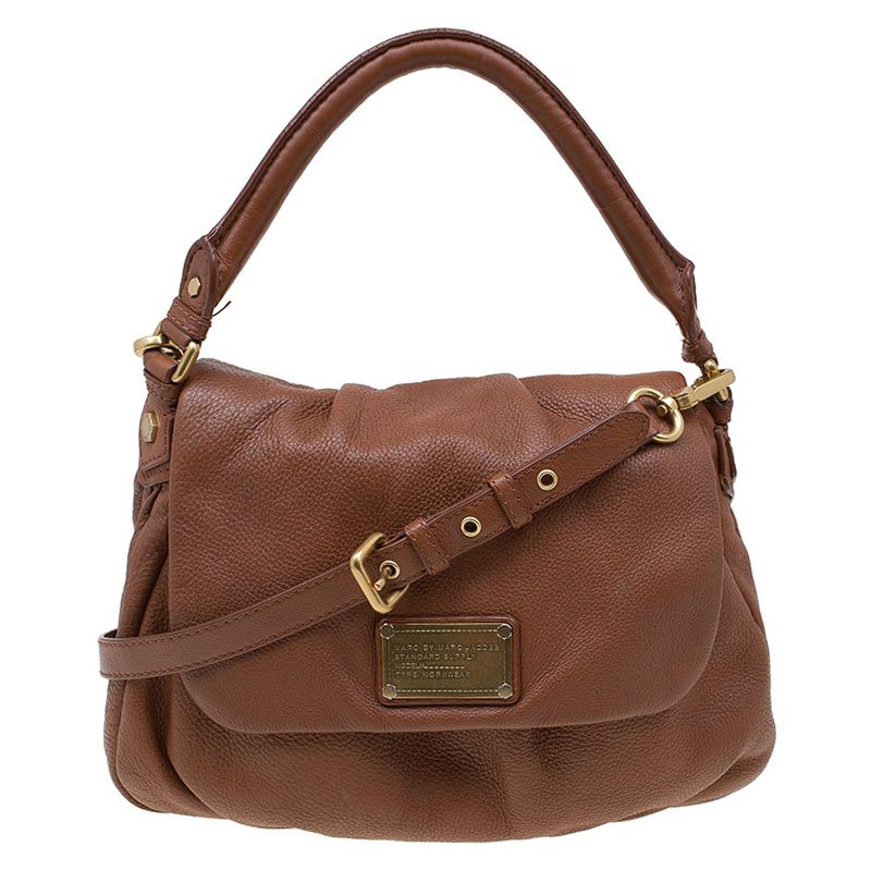 Pre Owned حقيبة مارك باي مارك جاكوبس Q ليل يوكيتا كلاسيك جلد بنية 