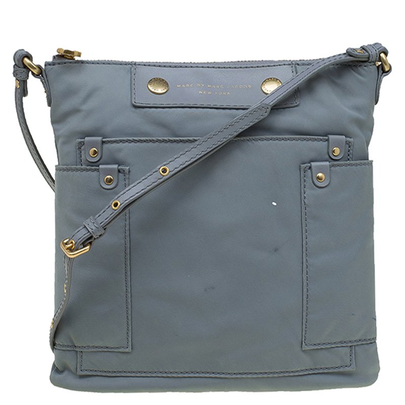 مملوكة مسبقًا Marc by Marc Jacobs Grey Nylon Preppy Sia Crossbody Bag