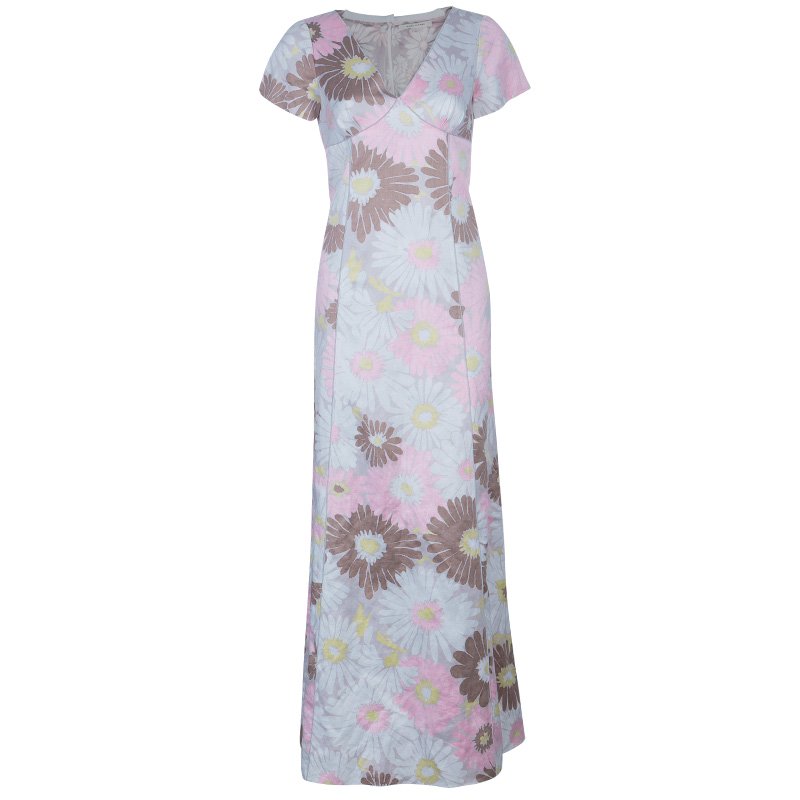 Pre Owned Marc Jacobs Floral Print Long Dress S