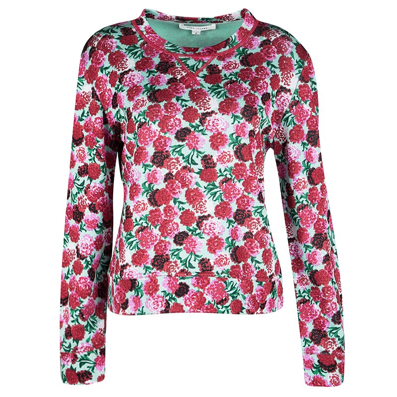 Pre Owned Marc Jacobs Multicolor Floral Print Sweatshirt M