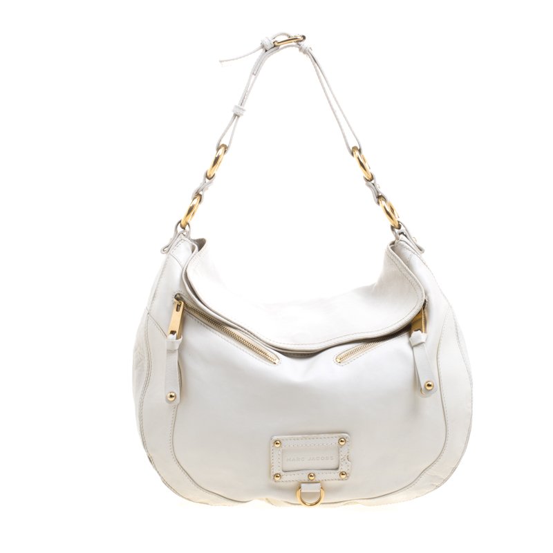 Marc Jacobs Cream Leather Hobo