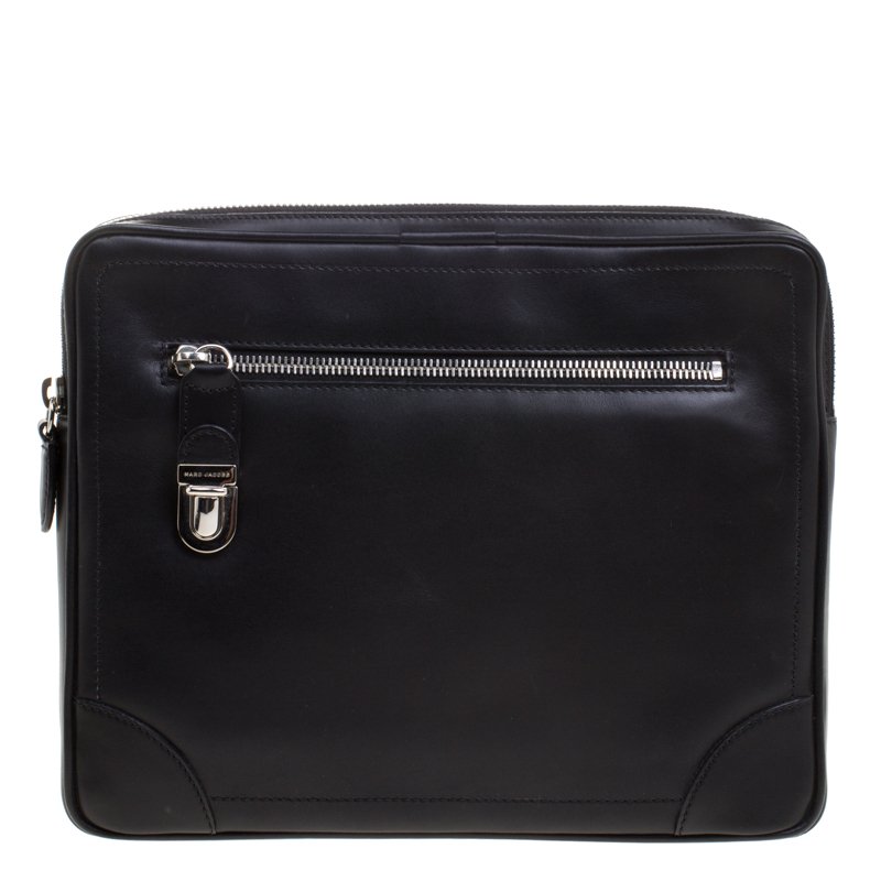 Pre Owned Marc Jacobs Black Leather Clutch
