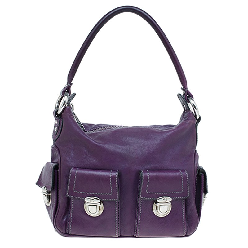 Marc Jacobs Purple Leather Blake Hobo Marc Jacobs TLC