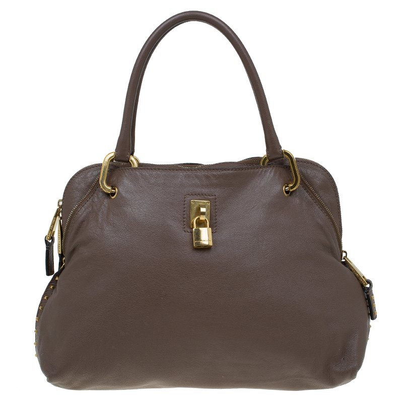 Pre Owned Marc Jacobs Brown Leather Paradise Rio Satchel