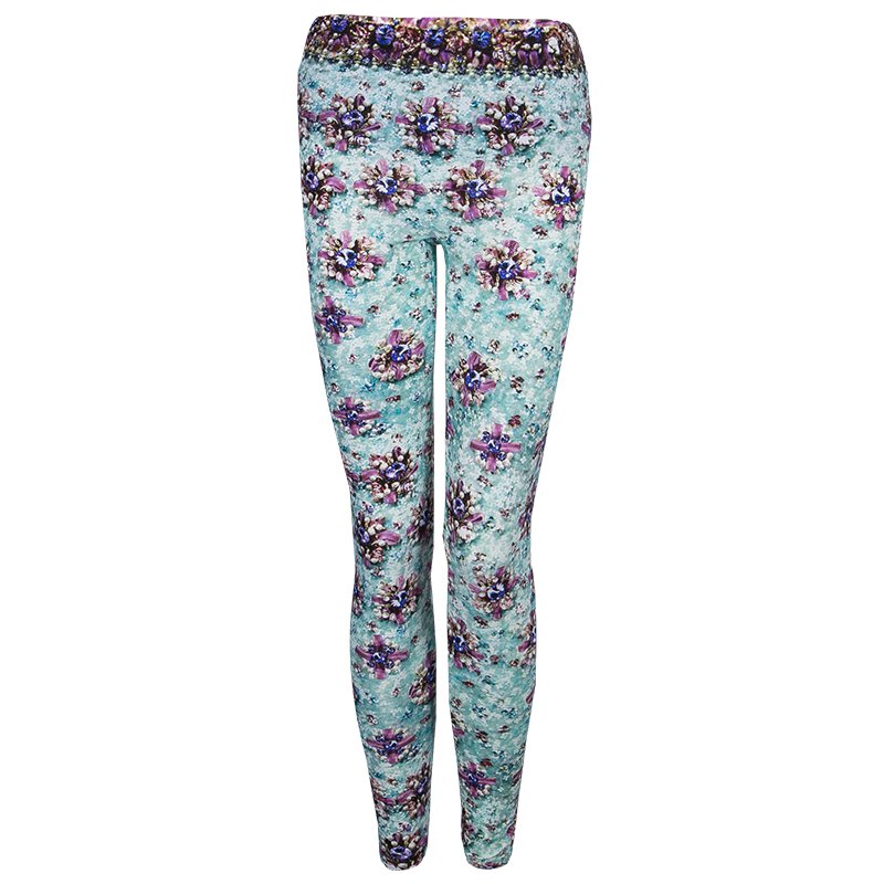 Mary Katrantzou Multicolor Digital Print Leggings S