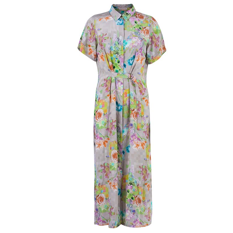 Matthew Williamson Printed Button Down Shirt Dress M