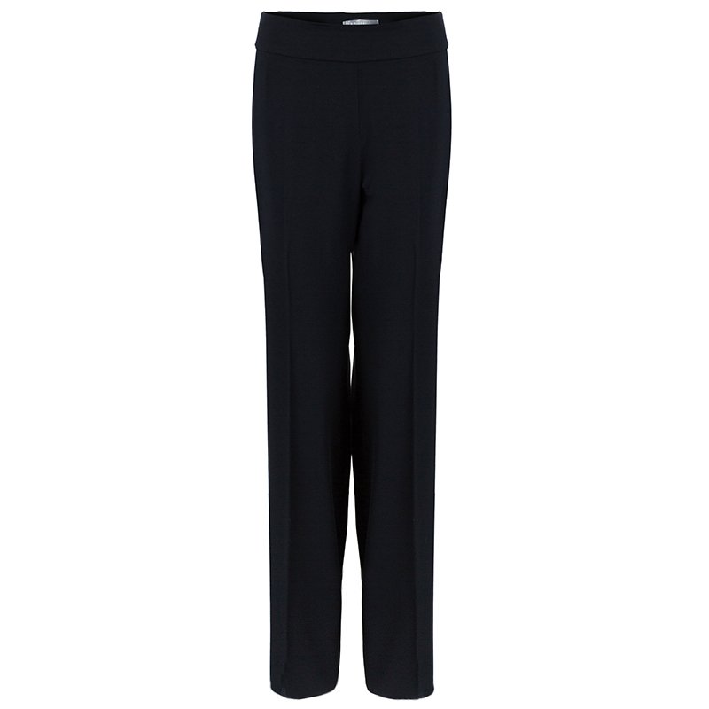 Pre Owned Max Mara Black Straight Fit Trousers S