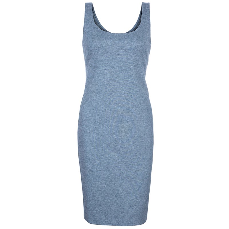 Pre Owned Max Mara Grey Sleeveless Dress S