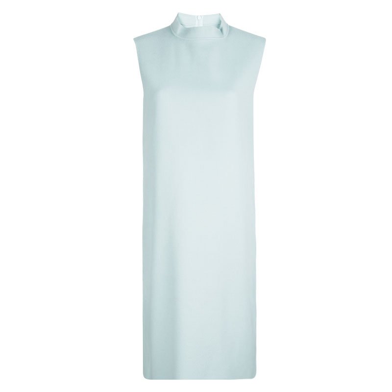 Pre Owned Max Mara Powder Blue Sleeveless Shift Dress M