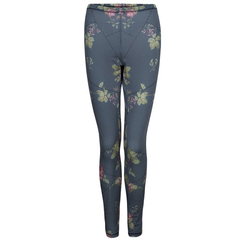 McQ by Alexander McQueen Lycra Rose Kaleidoscope Leggings XL