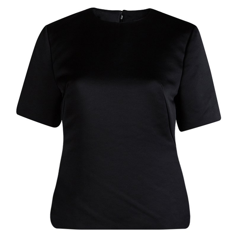 Pre Owned McQ by Alexander McQueen Black Short Sleeve Top S