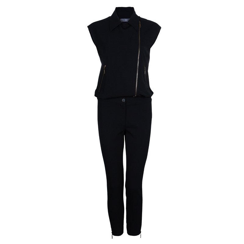 Pre Owned McQ by Alexander McQueen Black Sleeveless Jumpsuit S