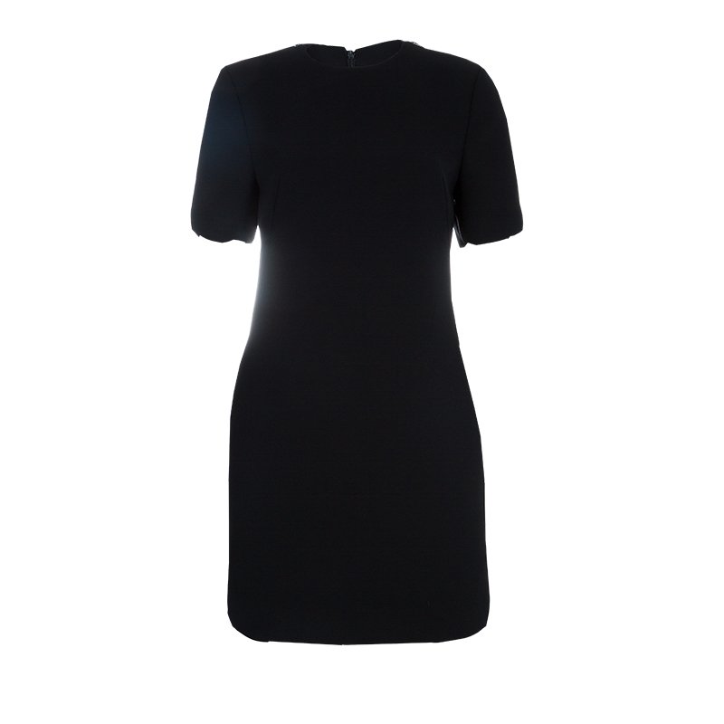 Pre Owned فستان أم سي كيو باي أليكساندر مكوين أسود بسحاب مزين S