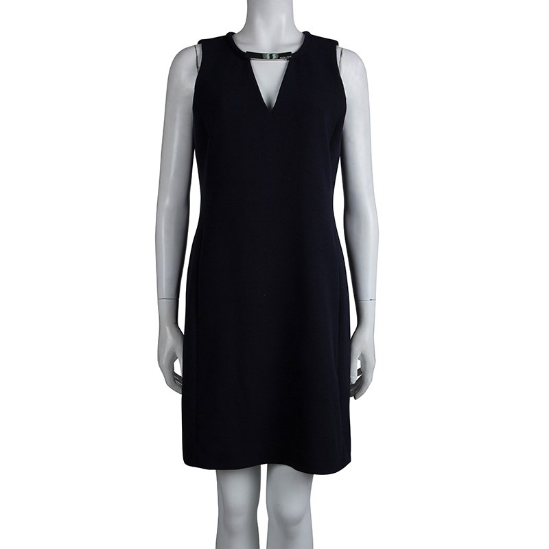 michael kors navy sleeveless dress