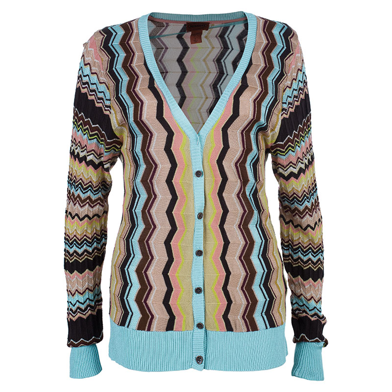 Pre Owned كارديجان ميزوني مطبوع مموج XL