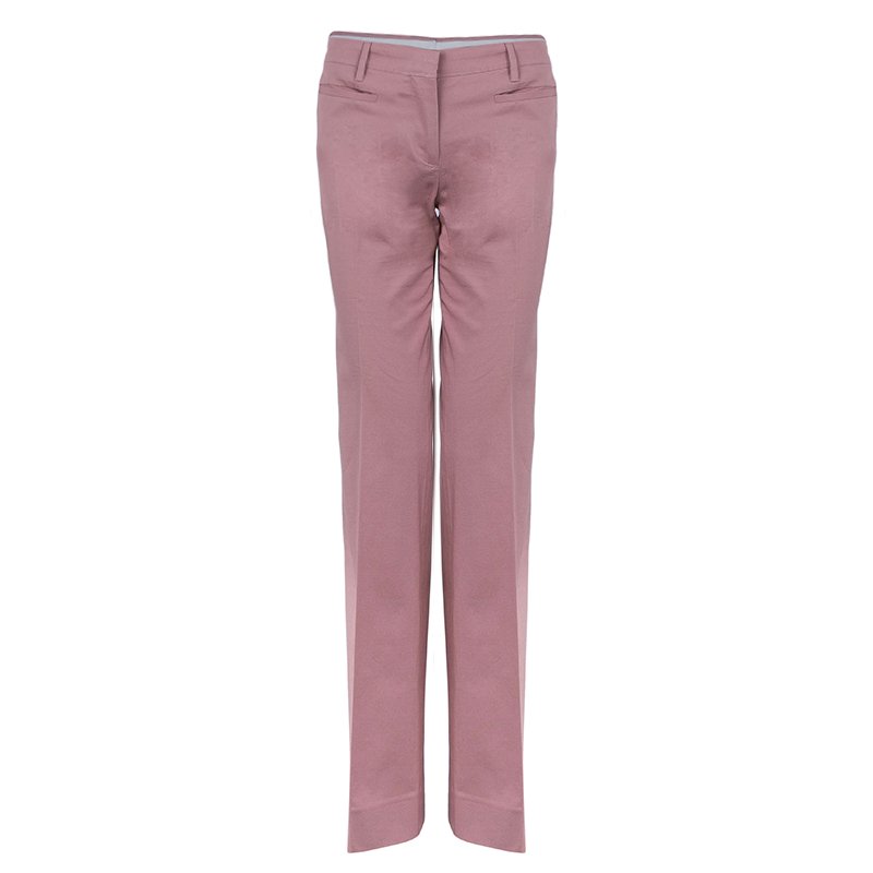 Miu Miu Peach Wide Leg Trousers M