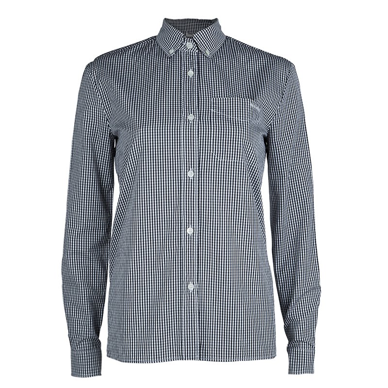archive miumiu long sleeve checked shirt Miu Miu Check Shirt in