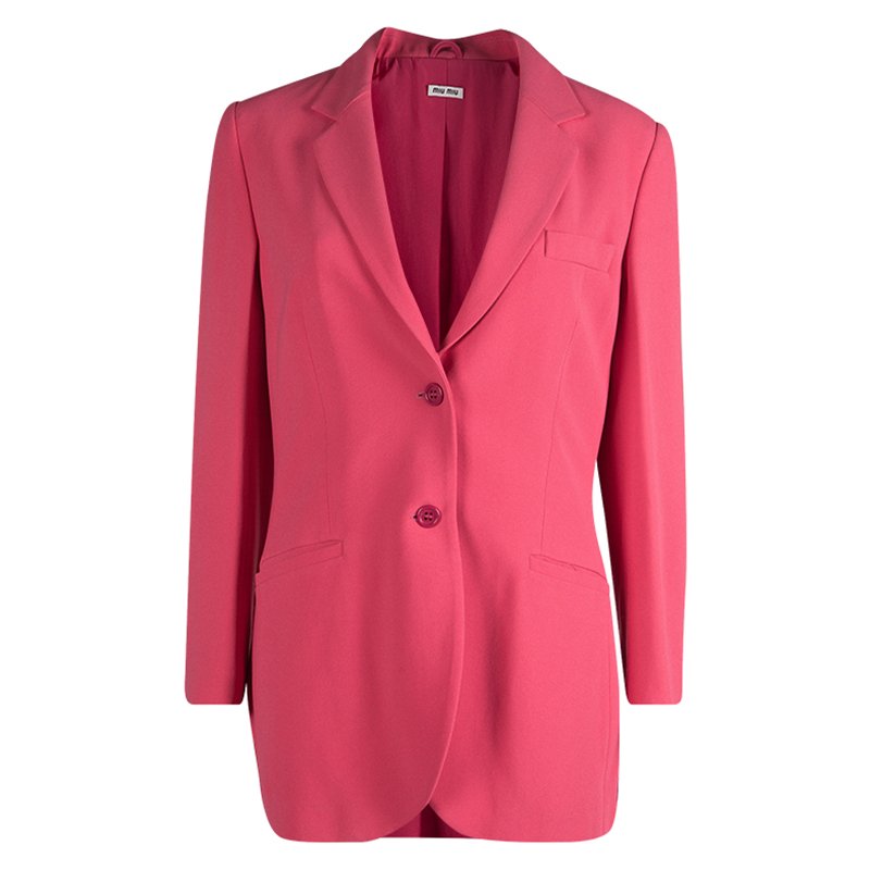 Miu Miu Pink Tailored Blazer M