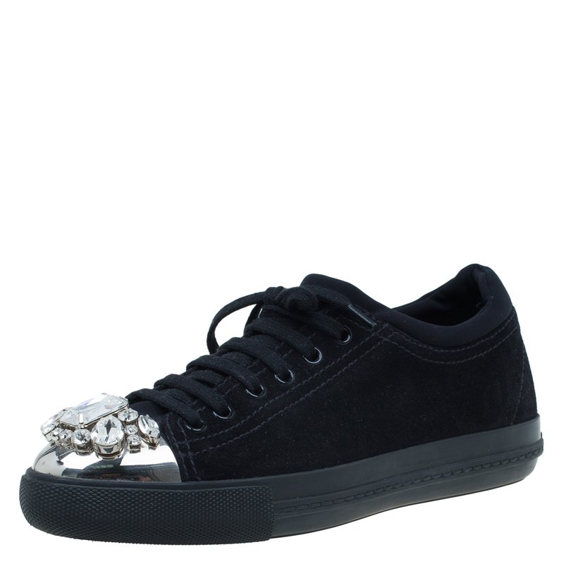 miu miu black sneakers