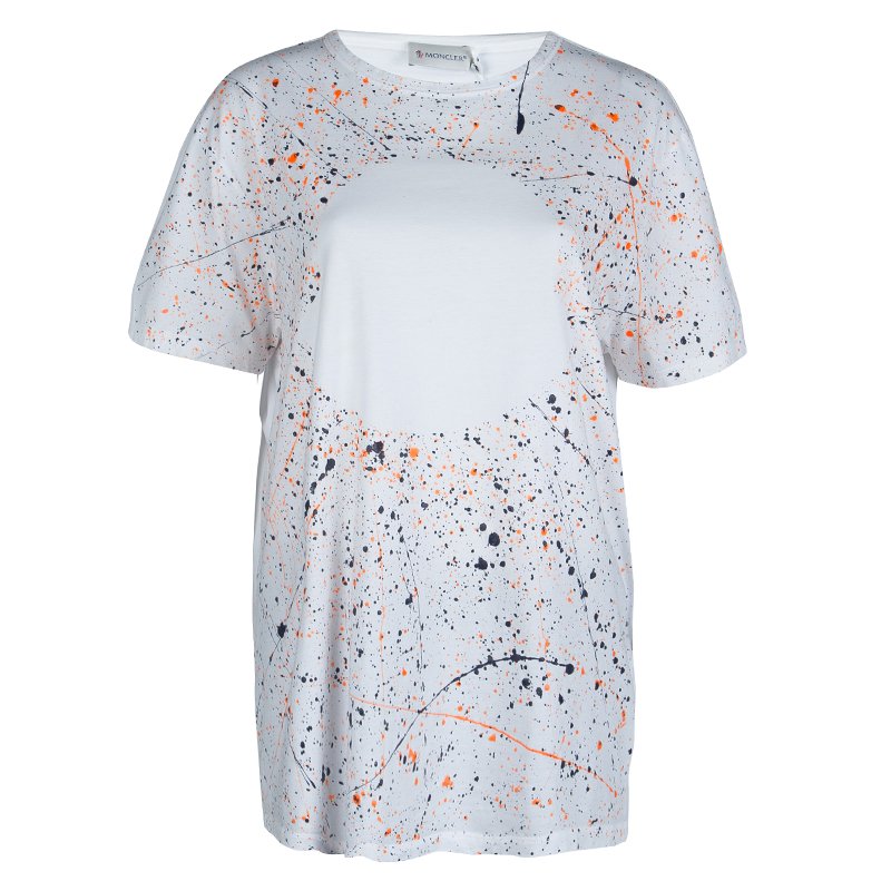 moncler paint splatter t shirt