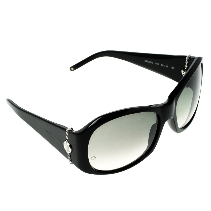 Pre Owned Montblanc Black MB289S Oversized Sunglasses