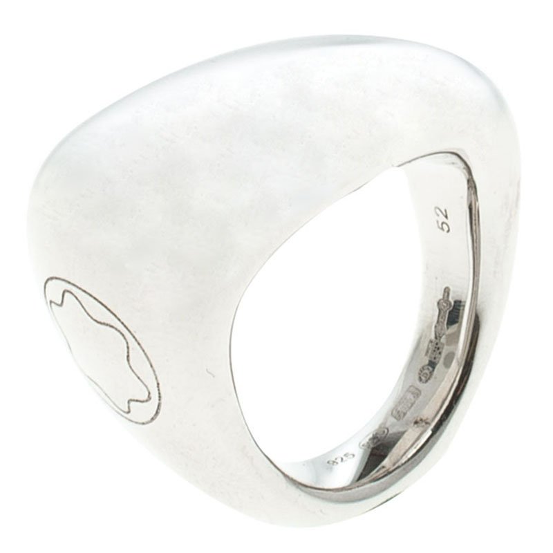 Montblanc Caresse of a Star Silver Ring Size 52