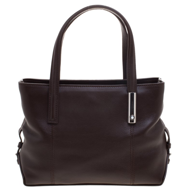 Montblanc Brown Leather Tote Montblanc | The Luxury Closet