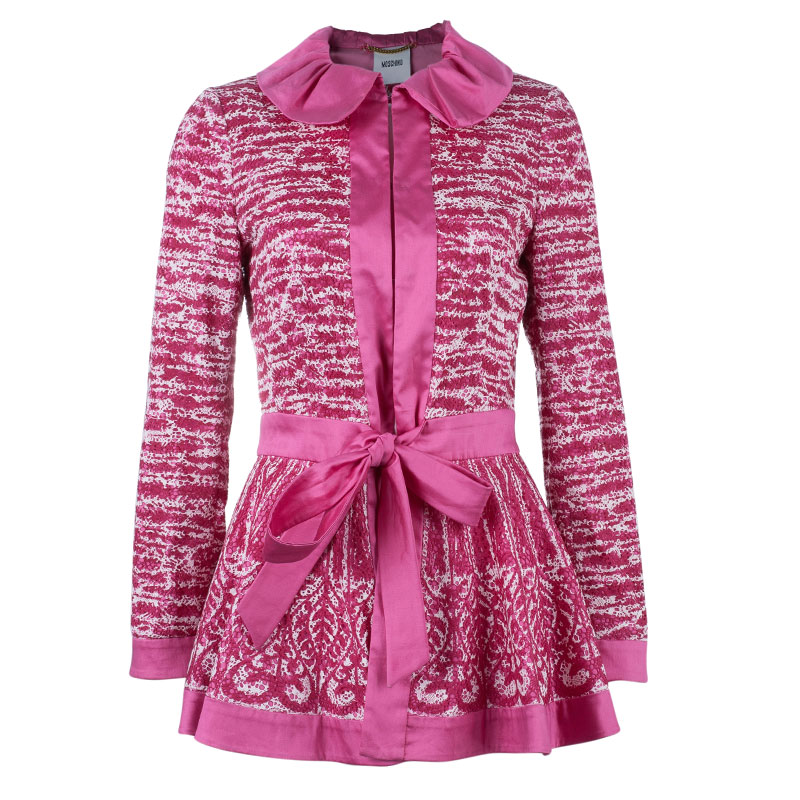 Moschino Ruffle-Collar Lace Jacket M