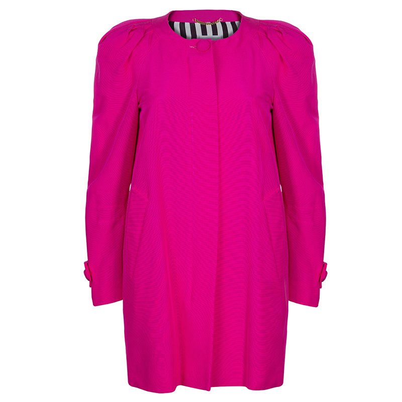 Moschino Pink Mid-Length Coat S