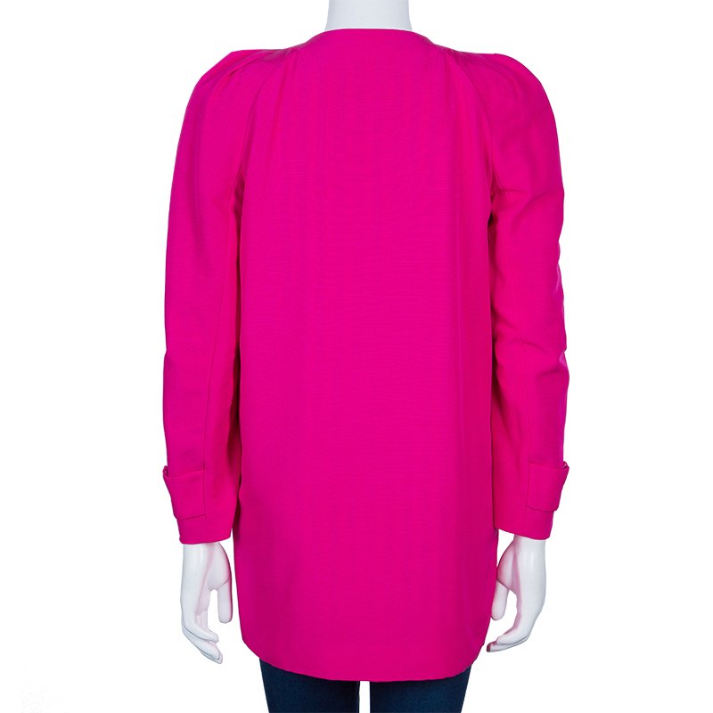 Moschino Pink Mid Length Coat S Moschino TLC