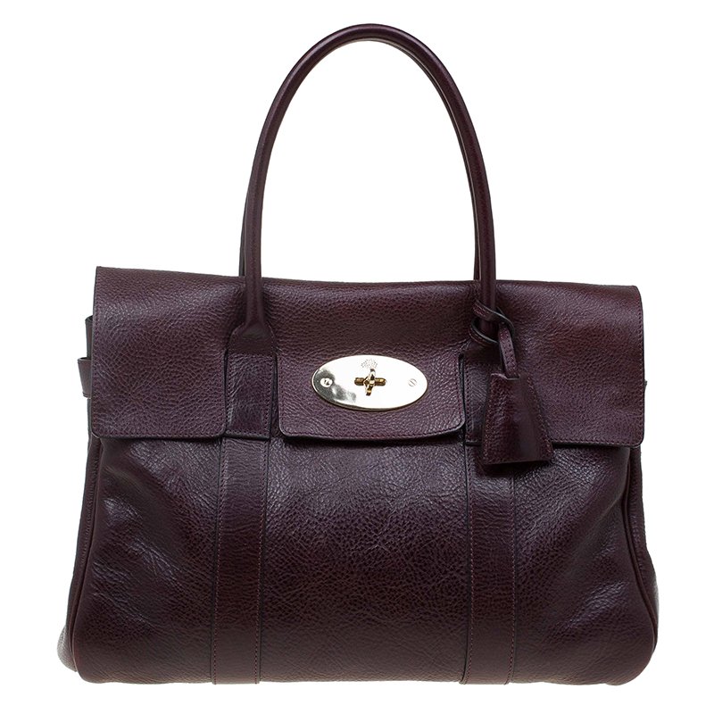 Pre Owned Mulberry Brown Leather Bayswater Satchel