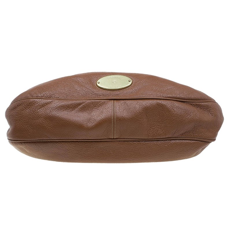 Pre Owned Mulberry Chocolate Brown Pebbled Leather Mitzy Hobo