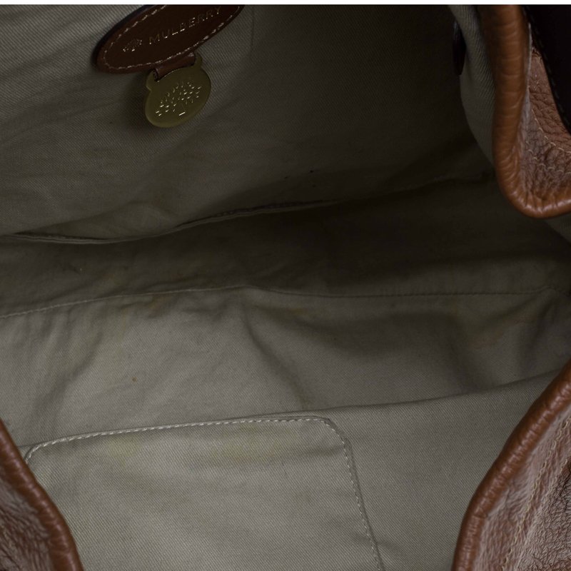Pre Owned Mulberry Chocolate Brown Pebbled Leather Mitzy Hobo