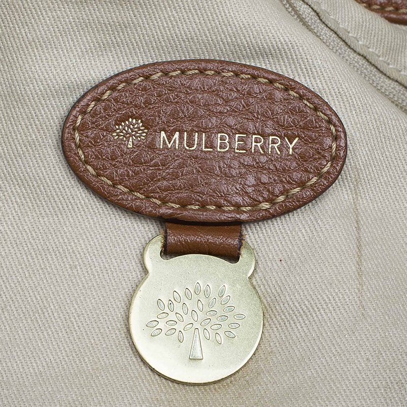 Pre Owned Mulberry Chocolate Brown Pebbled Leather Mitzy Hobo