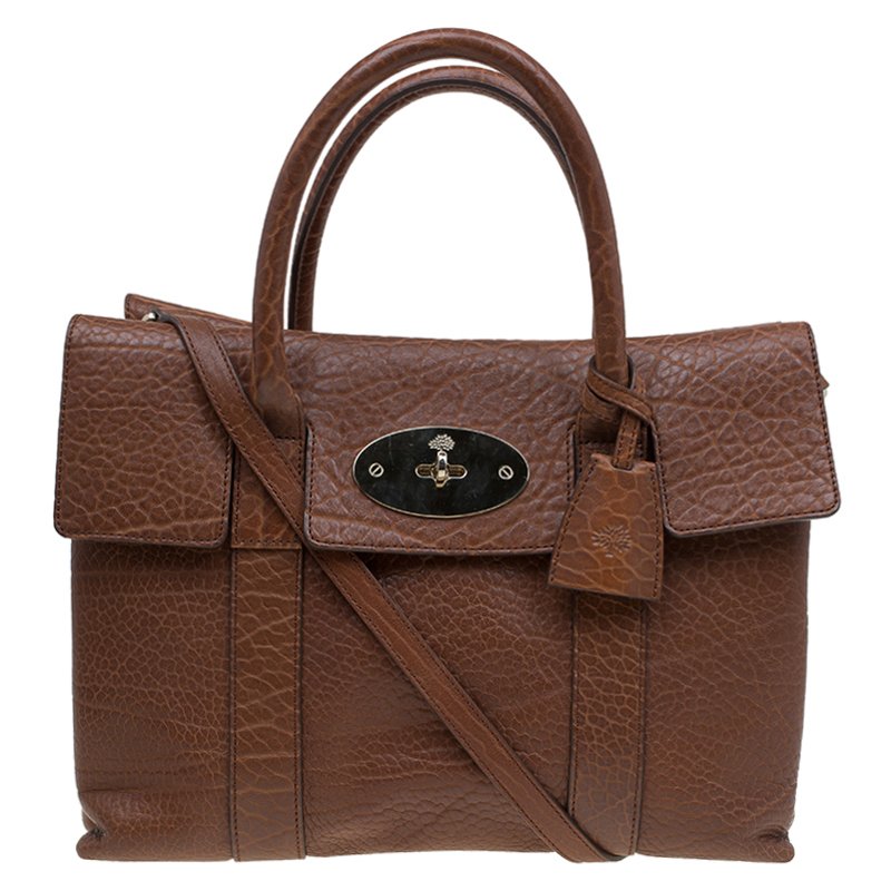 mulberry pebbled leather bag