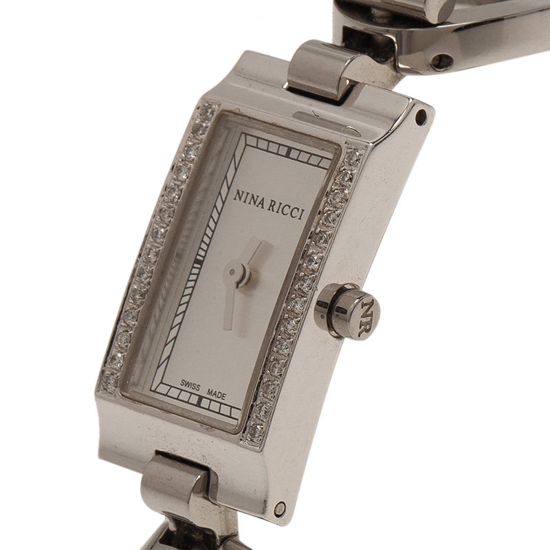 Nina Ricci Silver Stainless Steel Women's Wristwatch 16MM