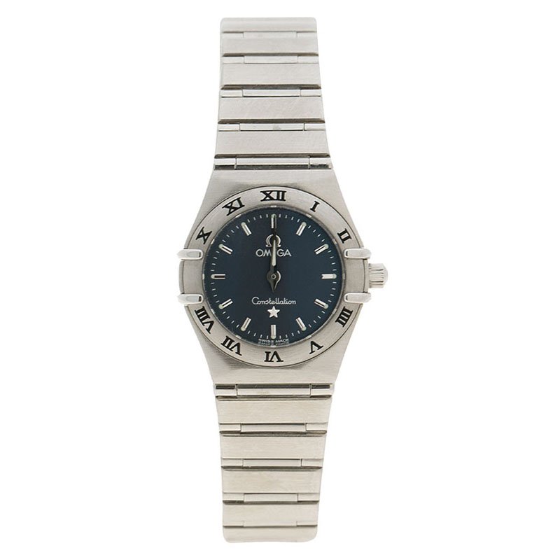 Omega Grey Stainless Steel Constellation Women's Wristwatch 23MM