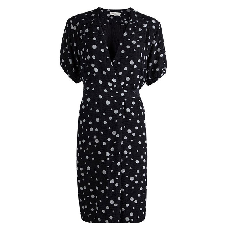 dotted wrap dress