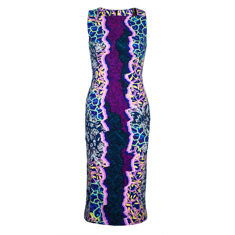 Pre Owned Peter Pilotto Multicolor Printed Sleeveless Dress S