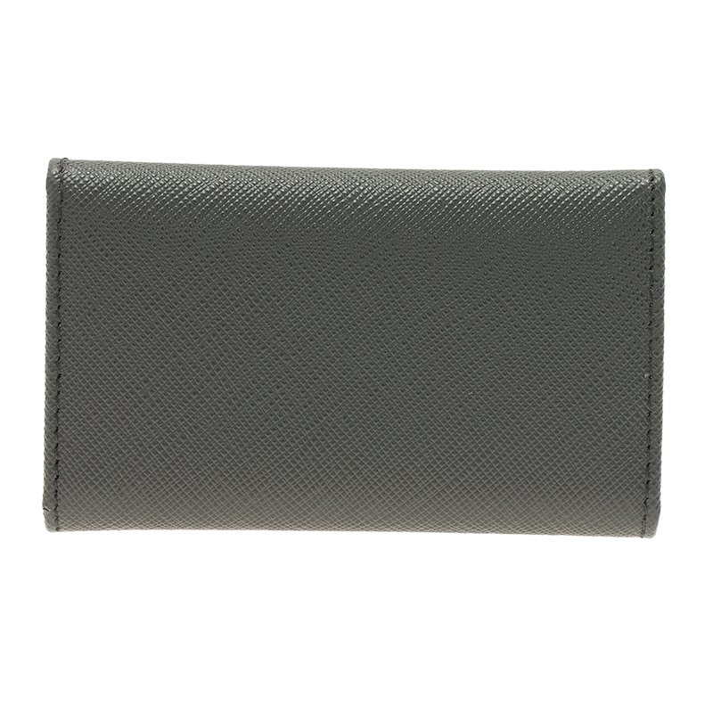 Prada Mercuio Card Holder Saffiano Black in Leather - US