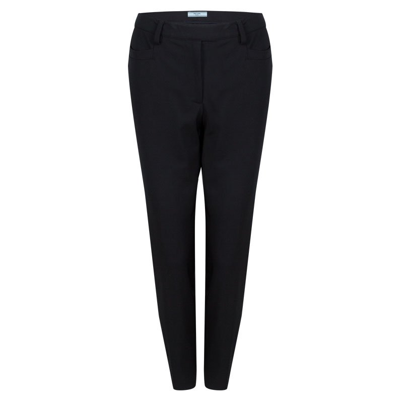 Pre Owned Prada Black Straight Fit Trousers M